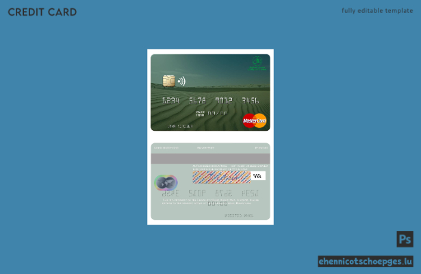 Mauretania Chinguitty Bank Mastercard Beispielvorschau